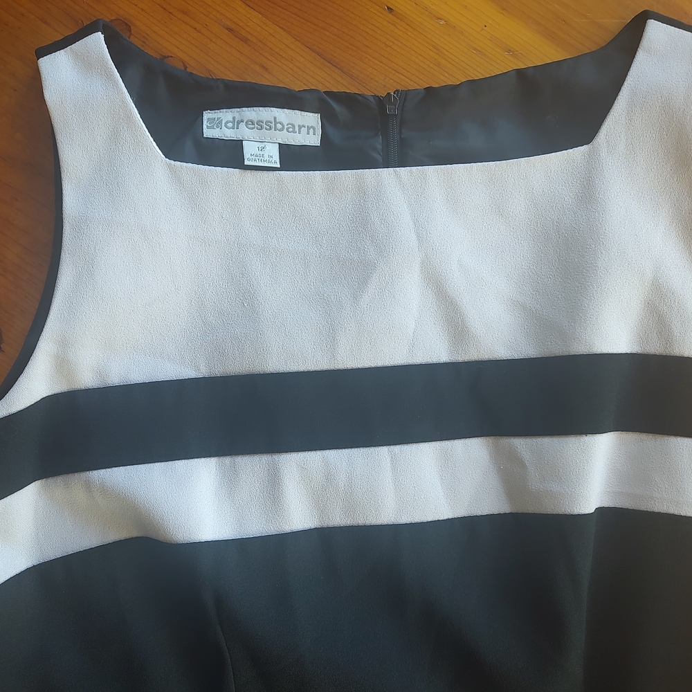 Dressbarn Monochrome Sleeveless Dress